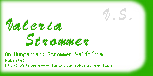 valeria strommer business card